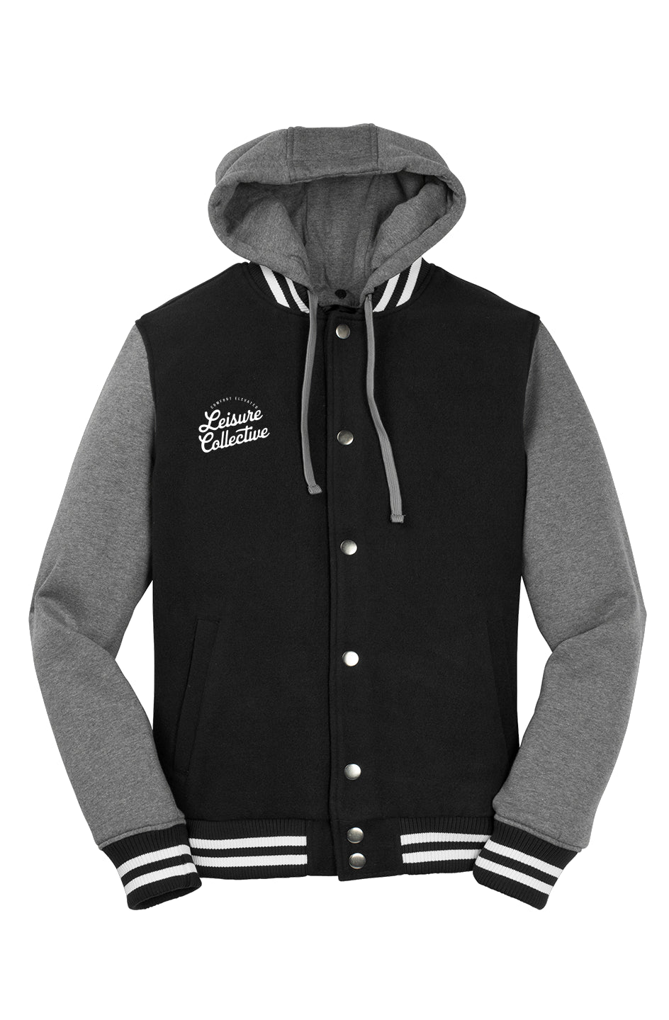 Insulated Letterman Jacket (Black)