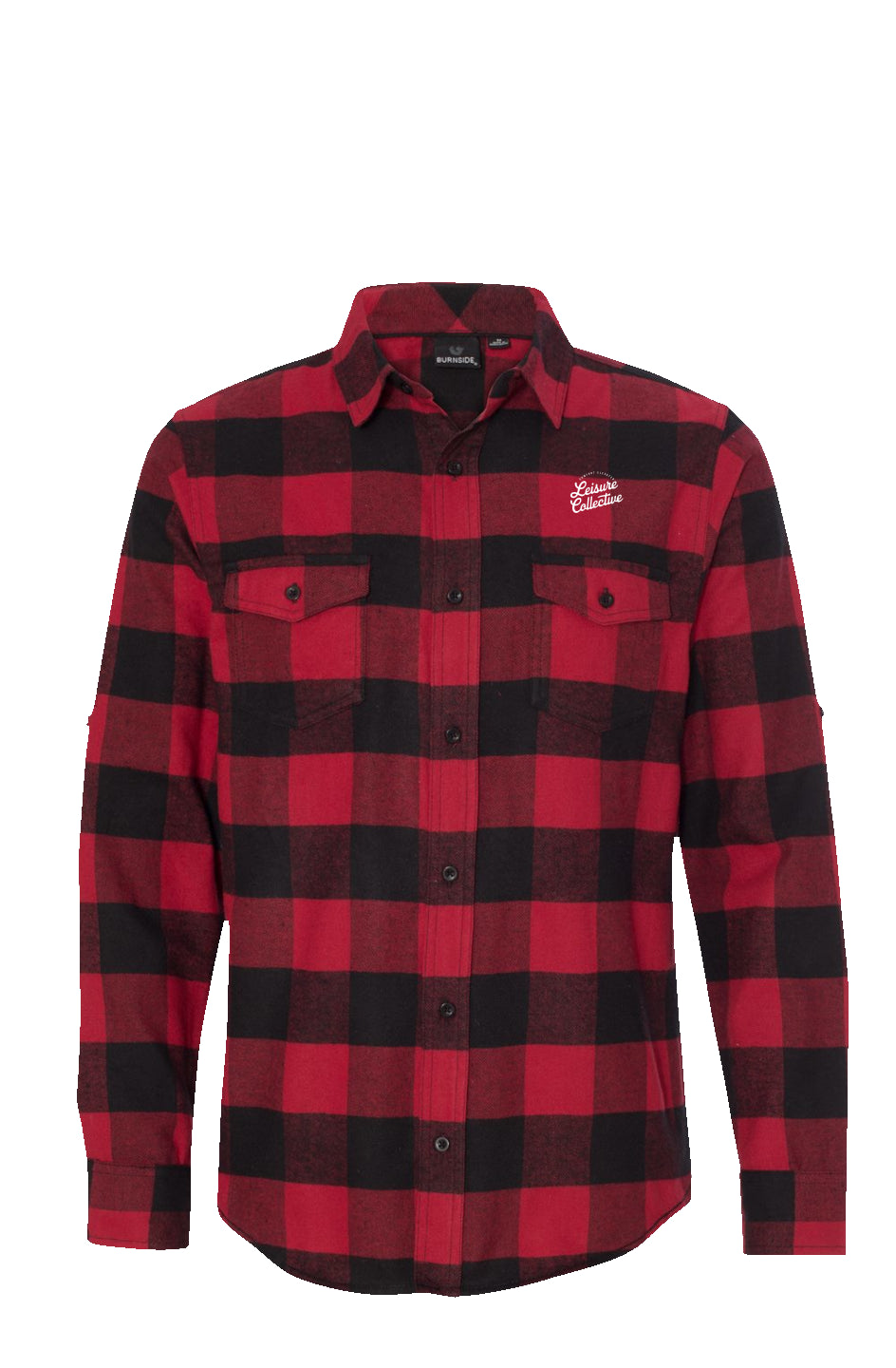 Long Sleeve Flannel Red And Black (Mens)